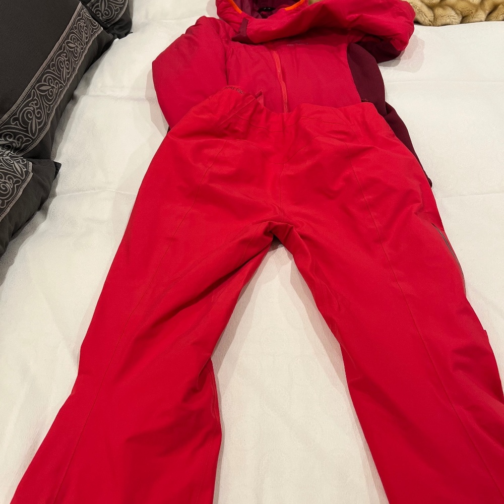 Arc’teryx ski set. Ski shell jacket,  insulated jacket and ski shell pants.